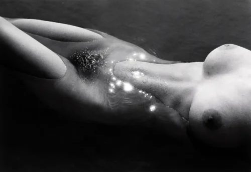 Nude in Water Highlights 1960 Photography Print