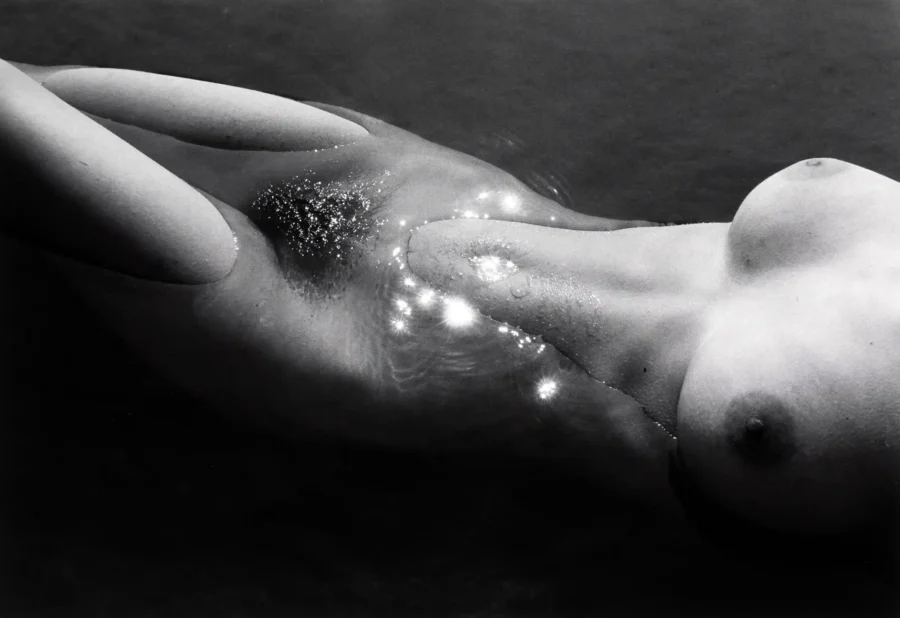 Nude in Water Highlights 1960 Photography Print