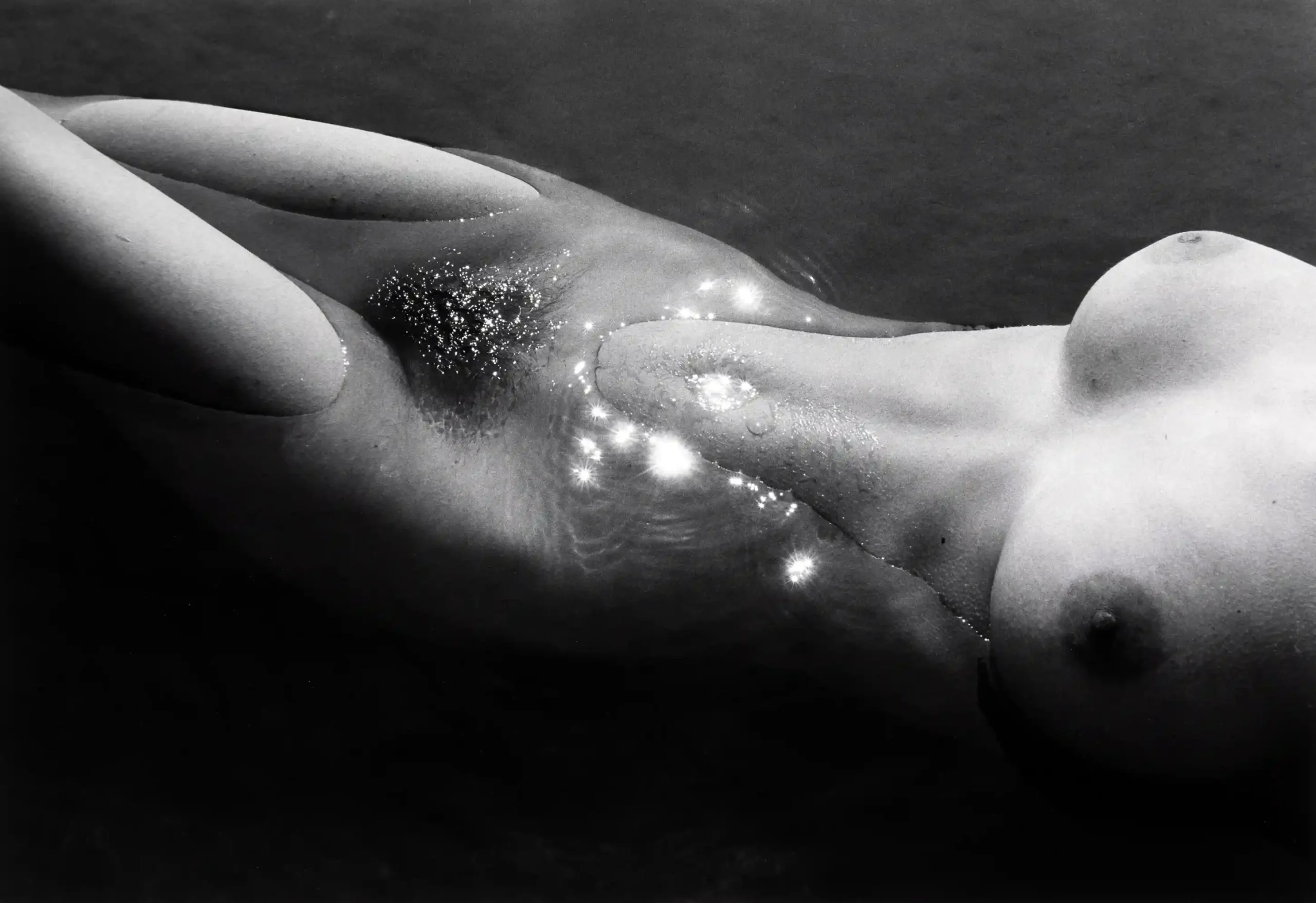 Nude in Water Highlights 1960 Photography Print