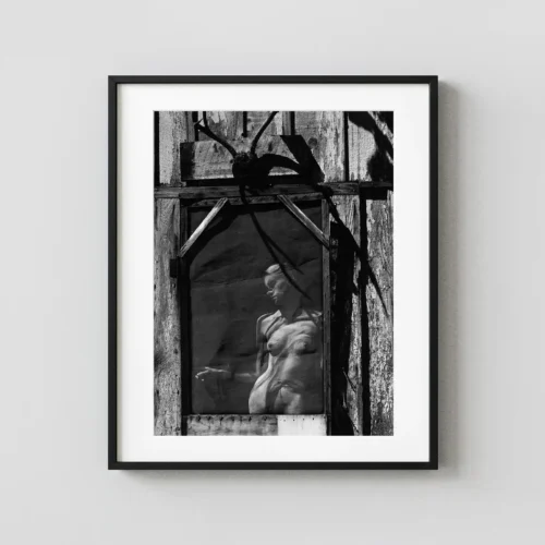 Nude Reflection in Window 1963 Photography Print
