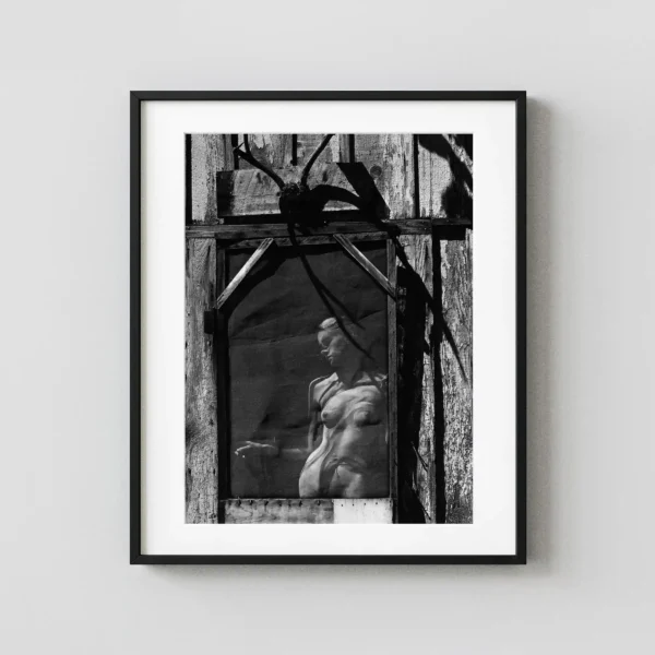 Nude Reflection in Window 1963 Photography Print