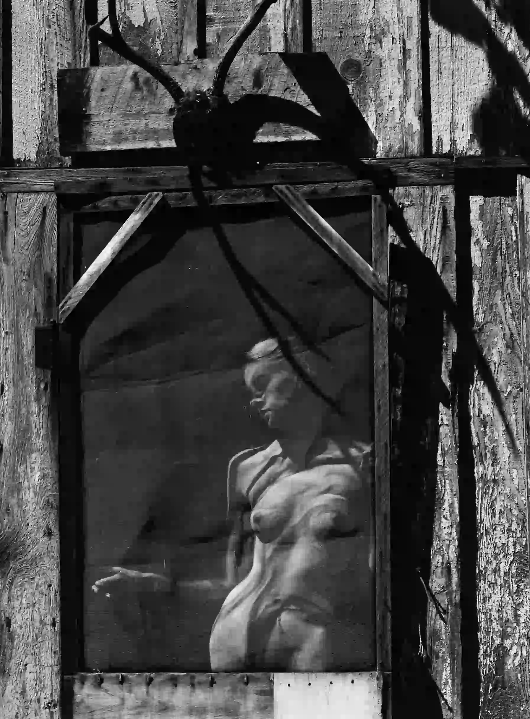 Nude Reflection in Window 1963 Photography Print