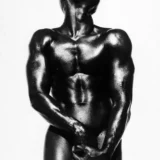 High-Contrast Male Nude 1989 Photography Print