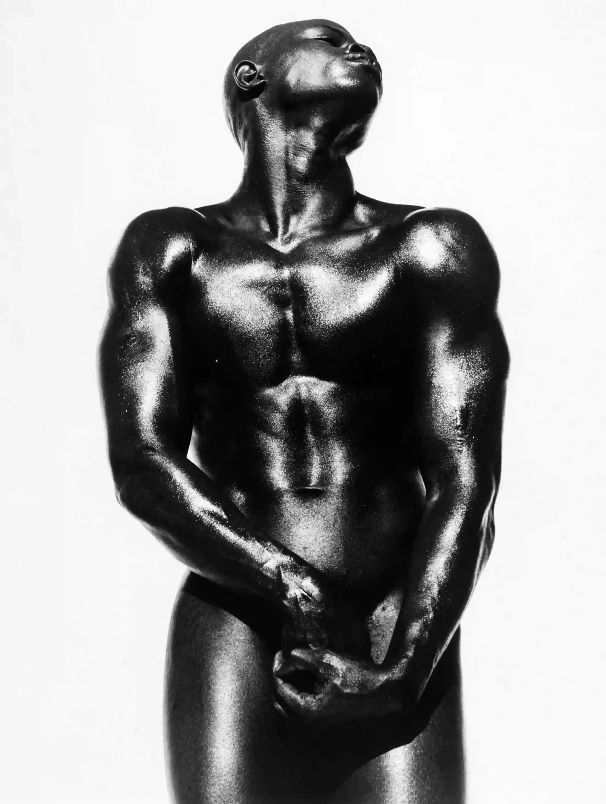 High-Contrast Male Nude 1989 Photography Print