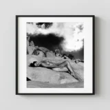 Nude Laying On Rocks Circa 1960 Photography Print