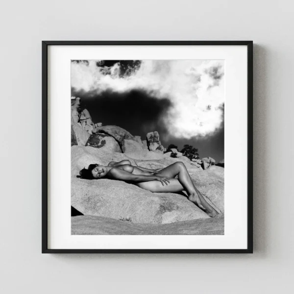 Nude Laying On Rocks Circa 1960 Photography Print