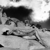 Nude Laying On Rocks Circa 1960 Photography Print