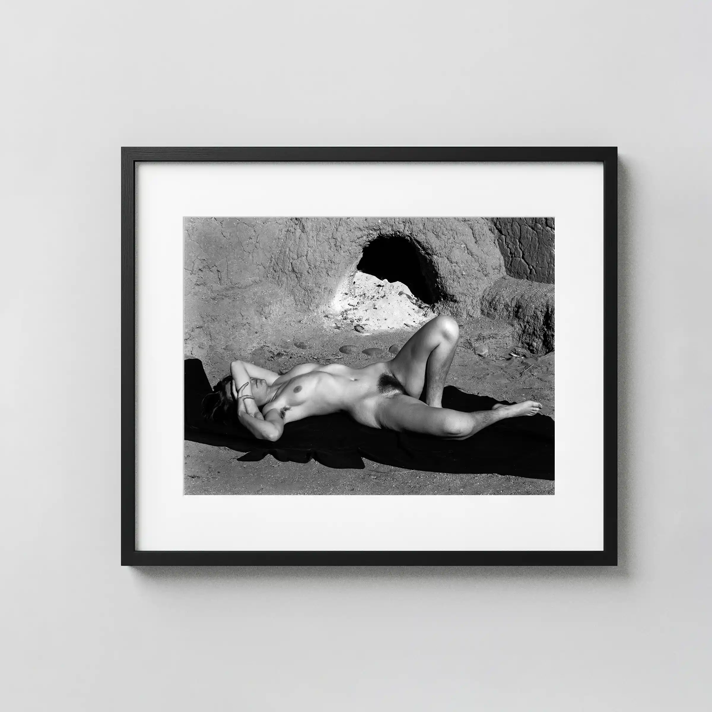 Nude New Mexico 1937 displayed as a framed wall mockup