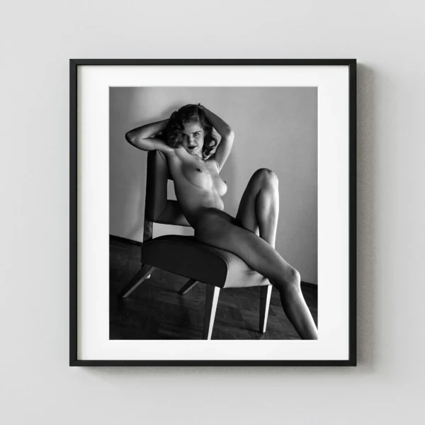 Nude On A Chair 1960 Photography Print