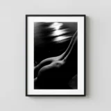Nude On Beach Circa 1970 Photography Print
