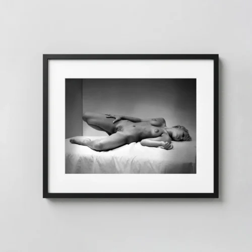 Nude On Bed 1960 Photography Print
