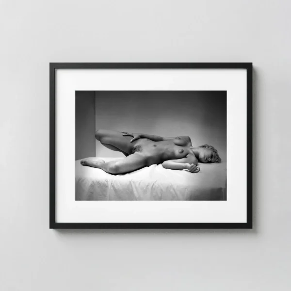 Nude On Bed 1960 Photography Print