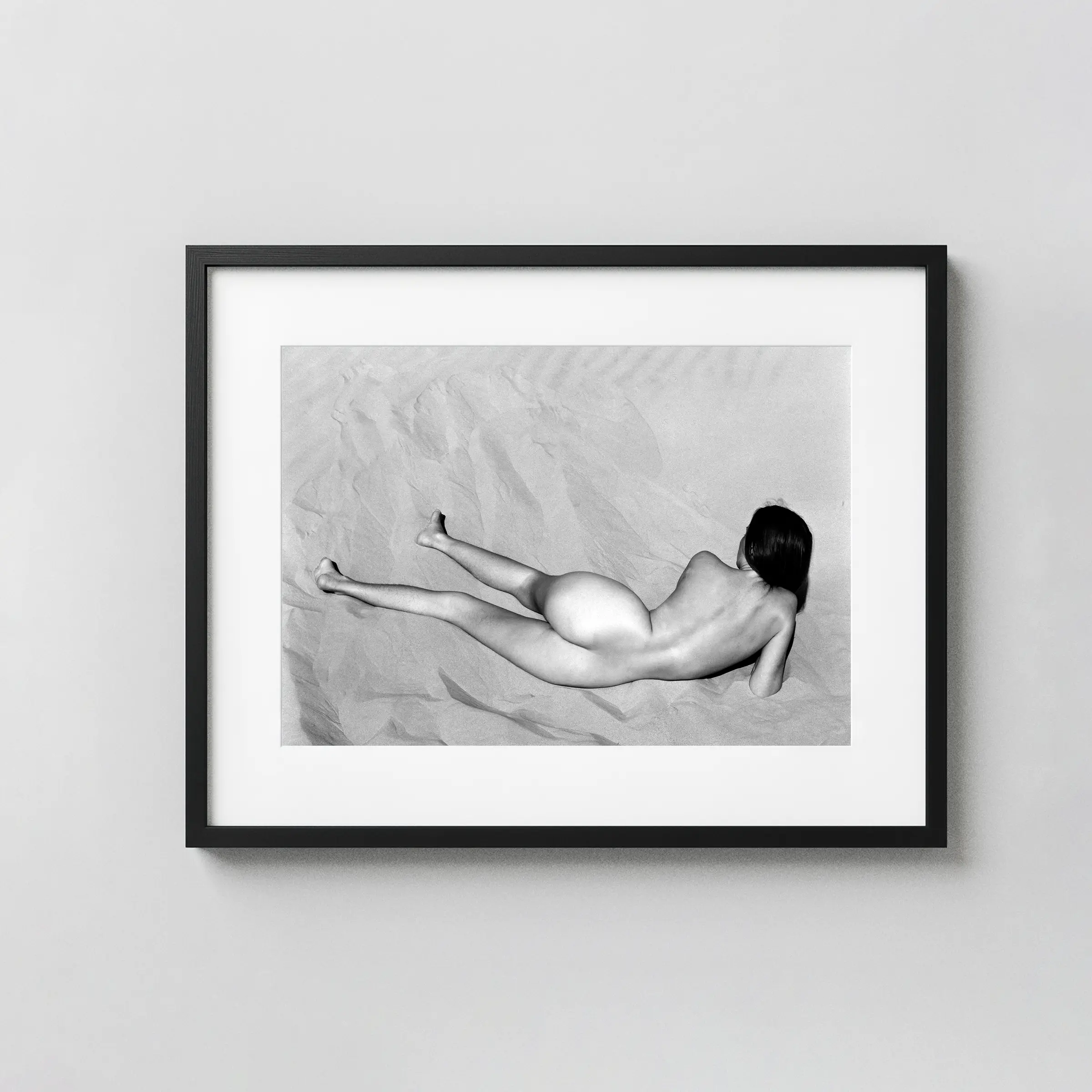 Nude On Sand Charis Oceano 1936 displayed as a framed wall mockup