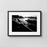 Reclining Nude by the Ocean 1982 Photography Print