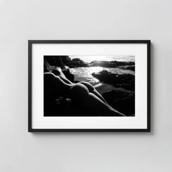 Reclining Nude by the Ocean 1982 Photography Print