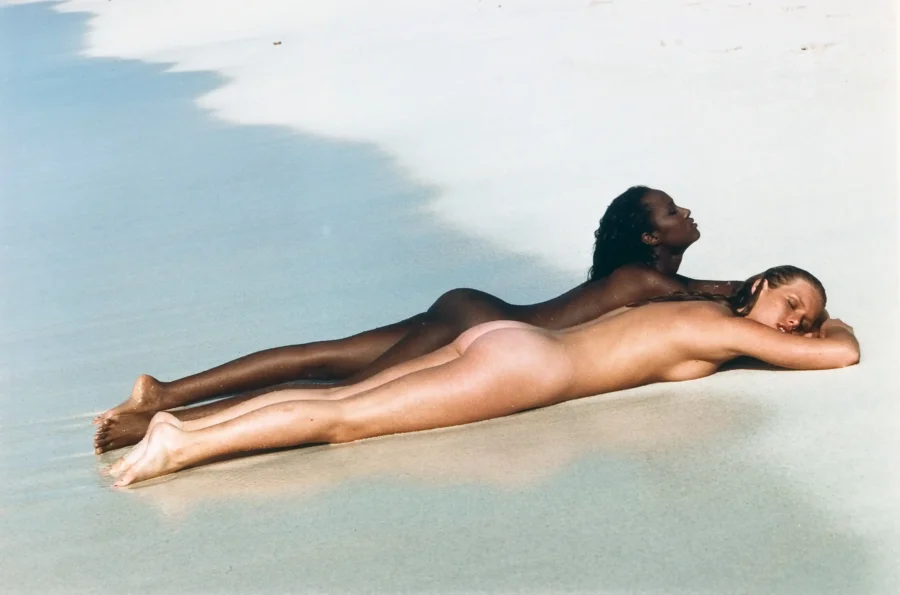Two Figures on Beach 1969 Photography Print