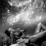 Nude Figure Under a Star Field 1960 Photography Print