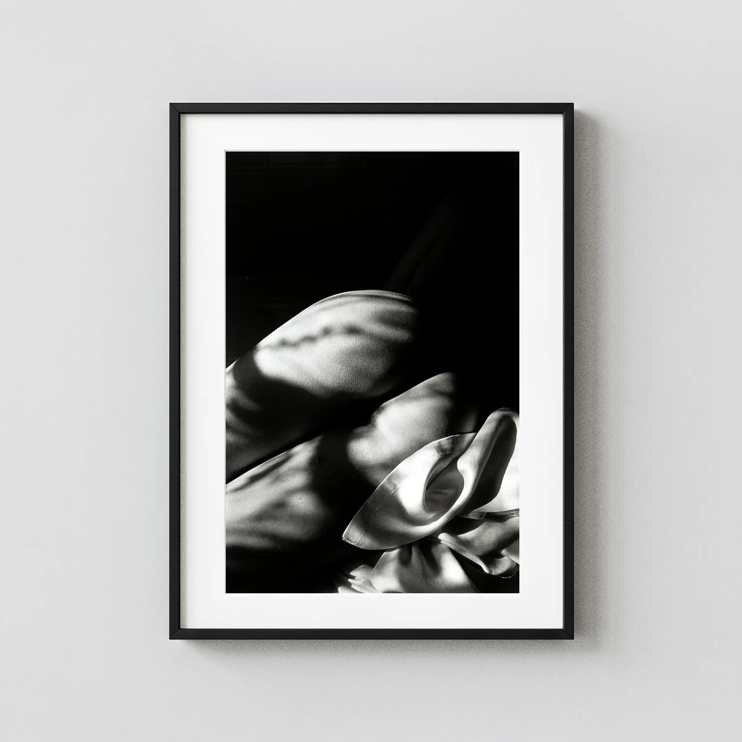 Nude With Shadows 1984 displayed as a framed wall mockup