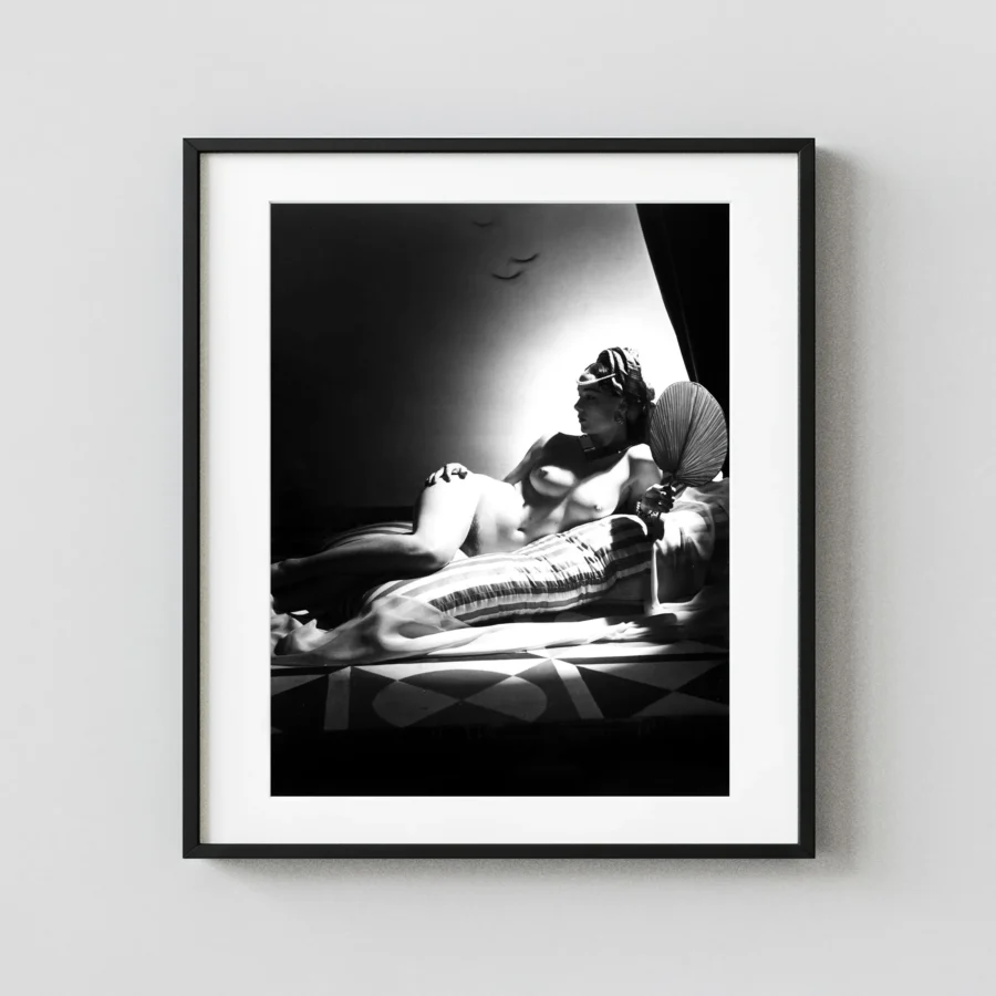 Odalisque 1 New York 1943 Nude displayed as a framed wall mockup