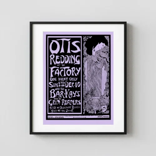 Otis Redding 1967 Concert Poster