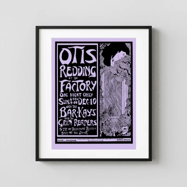Otis Redding 1967 Concert Poster