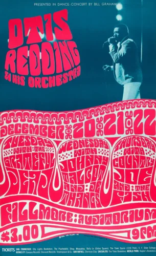 Otis Redding, Grateful Dead 1966 Fillmore Concert Poster