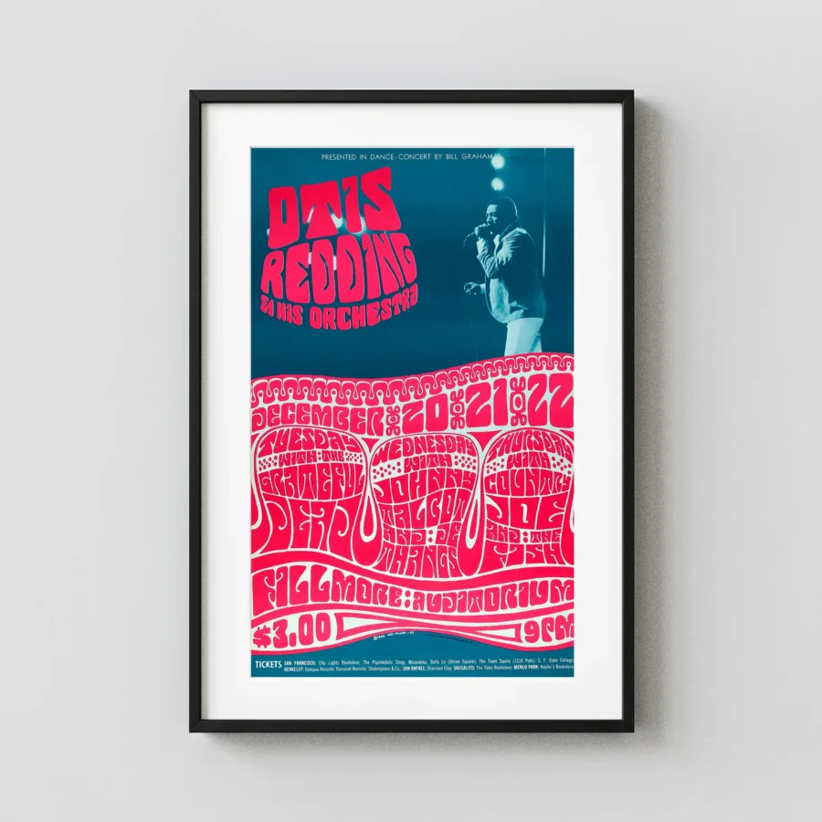 Otis Redding, Grateful Dead 1966 Fillmore Concert Poster