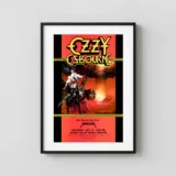 Ozzy Osbourne, Metallica Master of Puppets Era 1986 East Troy, WI Concert Poster