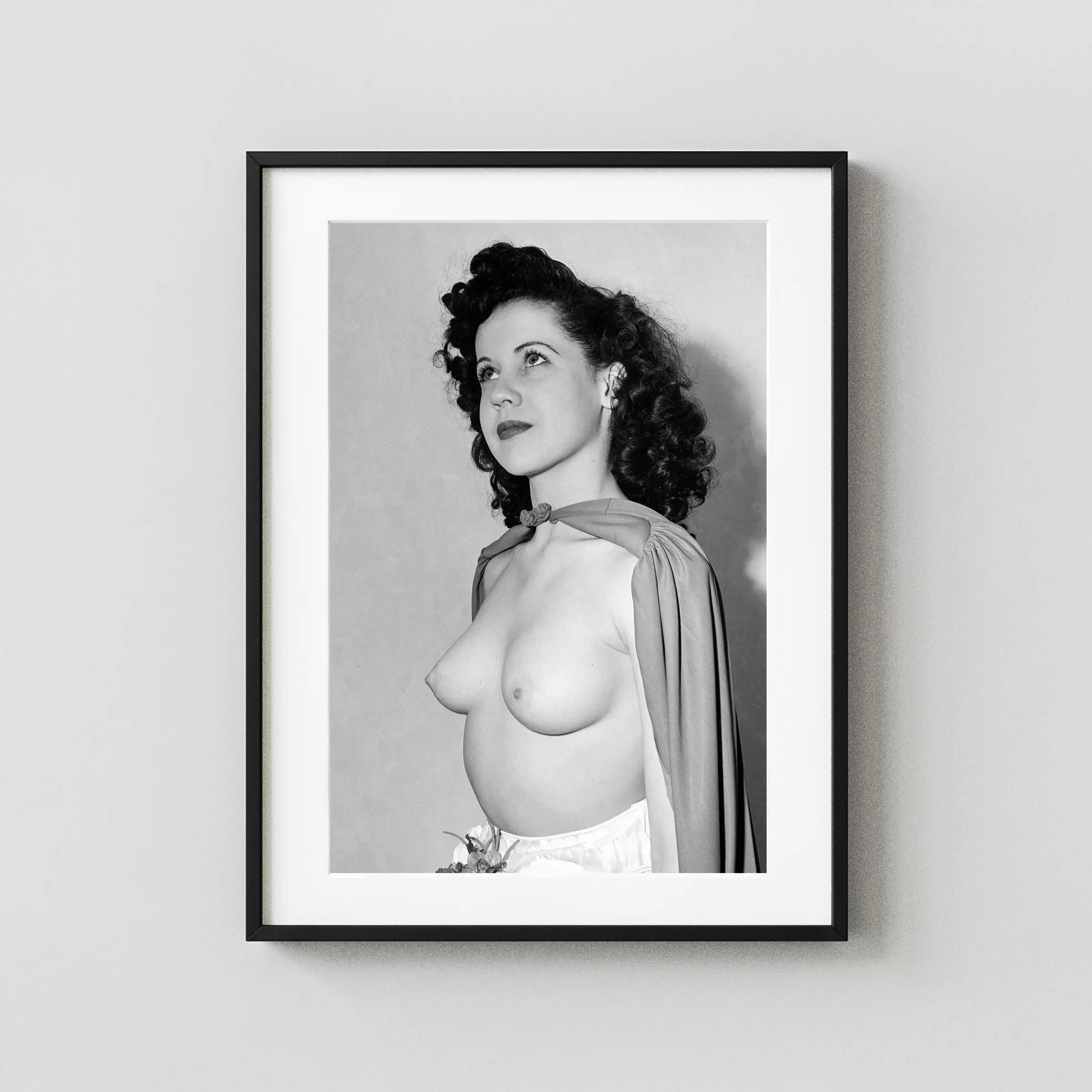Pat Starling 1943 Nude displayed as a framed wall mockup