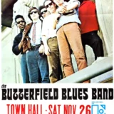 Paul Butterfield Blues Band 1966 Town Hall, New York City Concert Poster