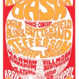 Paul Butterfield, Jefferson Airplane 1966 Fillmore Concert Poster