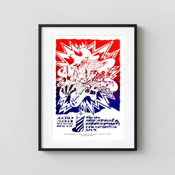 Paul McCartney 1967 London, England Million-Volt Rave "Carnival of Light" Poster
