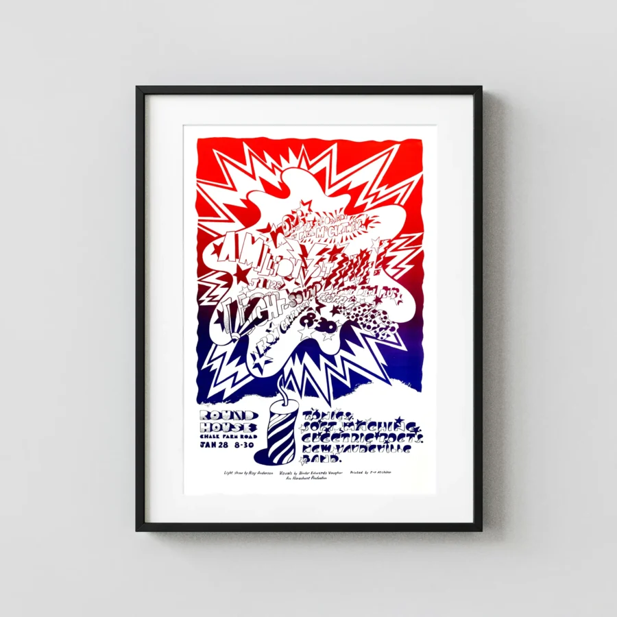 Paul McCartney 1967 London, England Million-Volt Rave "Carnival of Light" Poster