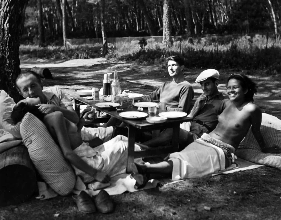 Surrealist Picnic with Nusch Éluard and Man Ray 1937 Nude Photography Print