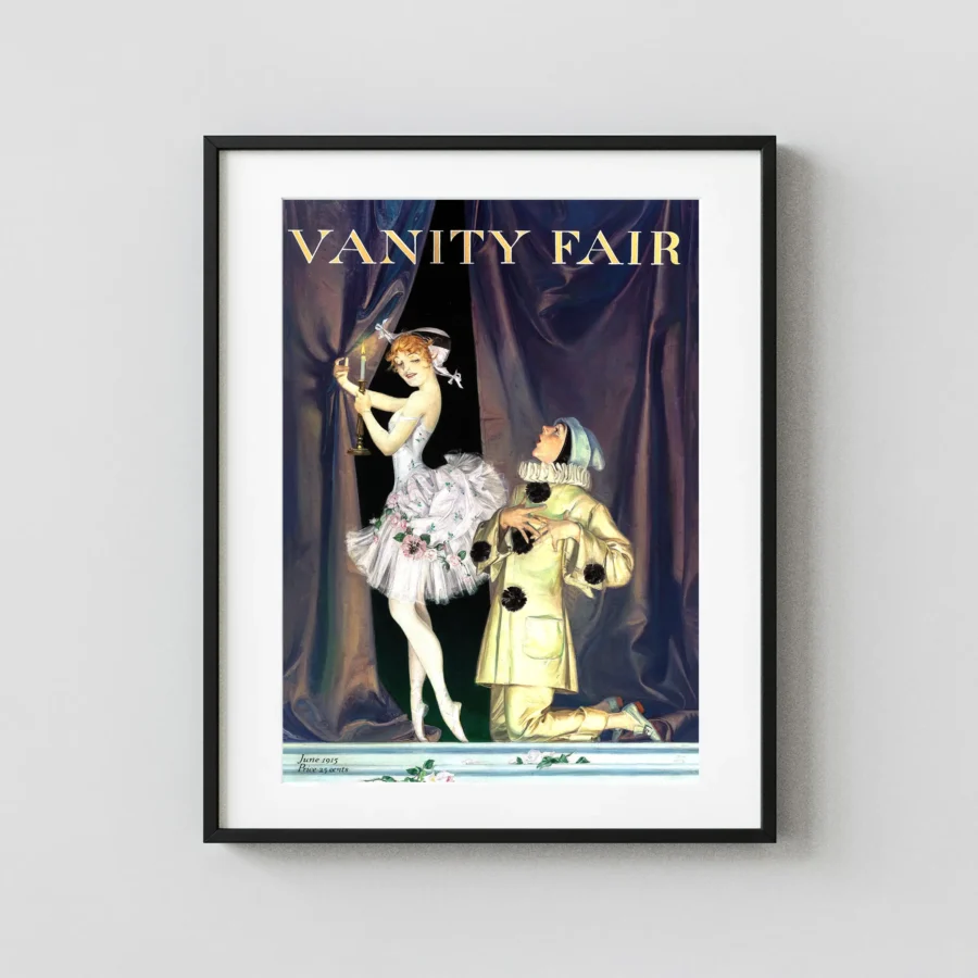 Pierrot and Columbine, Vanity Fair Magazine Cover, June 1915 Music Poster