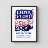 Pink Floyd 1972 Portland, OR Concert Poster