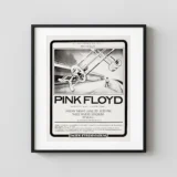 Pink Floyd 1975 Wish You Were Here Era Pittsburgh, PA Concert Poster
