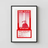 Pink Floyd 1977 Animals Era Houston, Texas "in the Flesh" Concert Music Poster