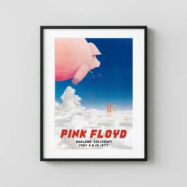 Pink Floyd 1977 Oakland, CA Concert Poster