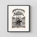 Pow-Wow- a Gathering of the Tribes 1967 Human Be-In Event Poster