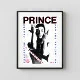 Prince & the Revolution 1986 Parade Era Frankfurt, Germany Concert Poster