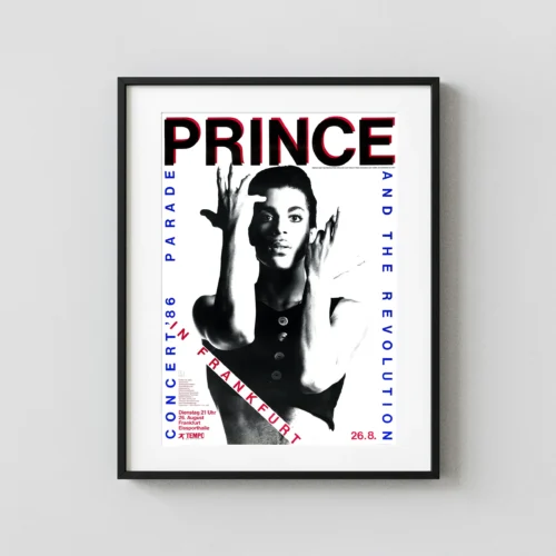 Prince & the Revolution 1986 Parade Era Frankfurt, Germany Concert Poster