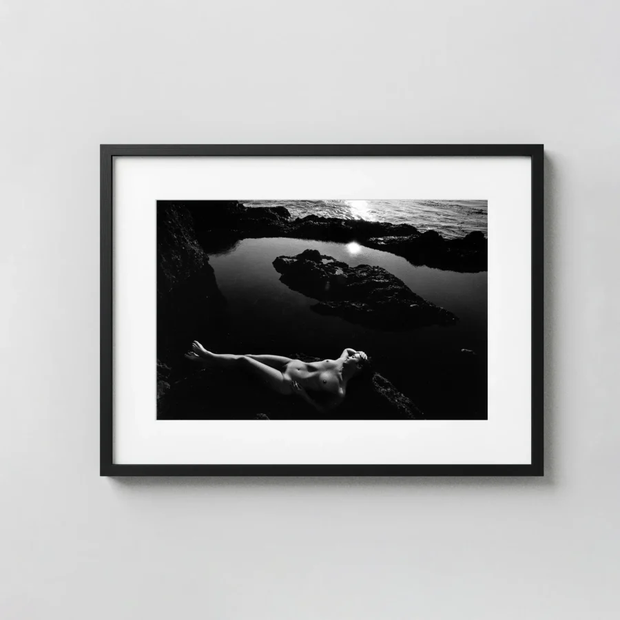 Pt Lobos 1980 Nude displayed as a framed wall mockup