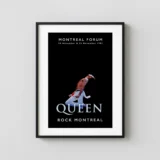 Queen Rock Montreal 1981 Music Poster