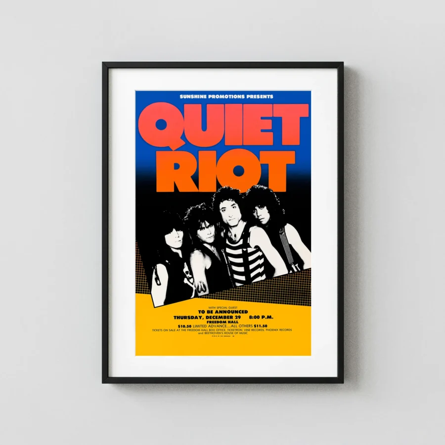 Quiet Riot 1983 Louisville, KY Concert Poster