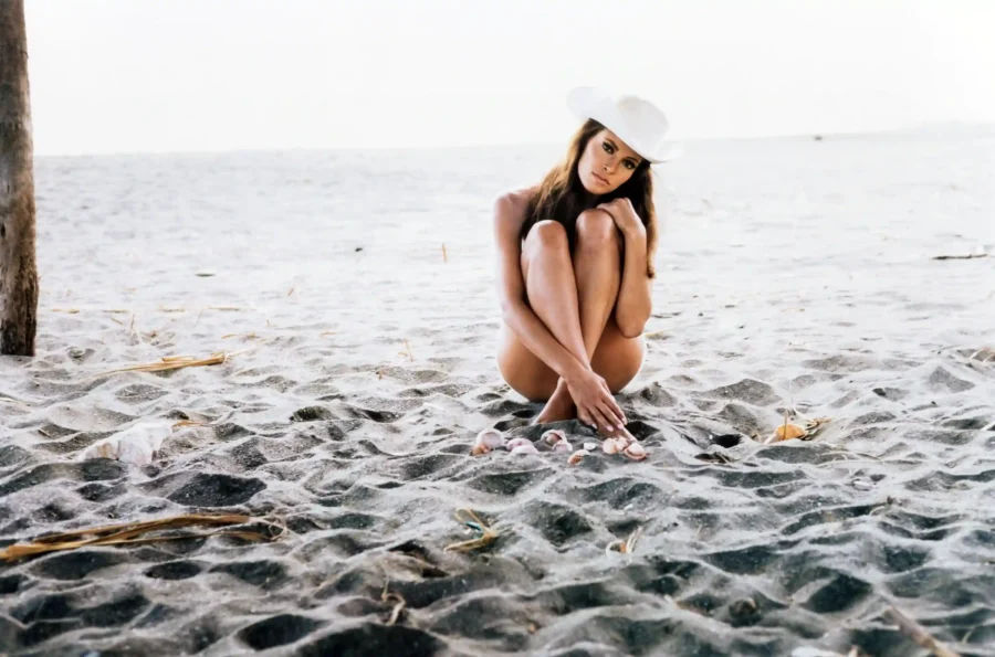 Raquel Welch On The Beach 1960 Nude Photography Print