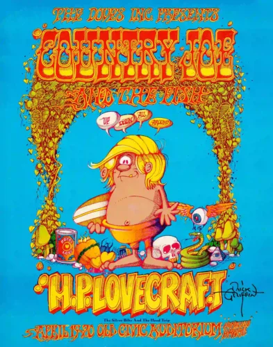 Rick Griffin- 1968 "Murphy"-Themed Country Joe & the Fish Concert Poster