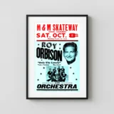 Roy Orbison 1960 California Roller Rink Concert Poster