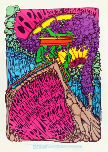 Santana 1968 Carousel Ballroom San Francisco Concert Poster