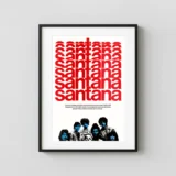 Santana 1970 Boston Tea Party Concert Poster
